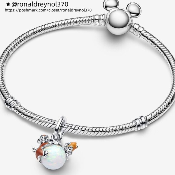 Pandora Disney Chip & Dale Bauble Dangle Charm - Picture 3 of 5